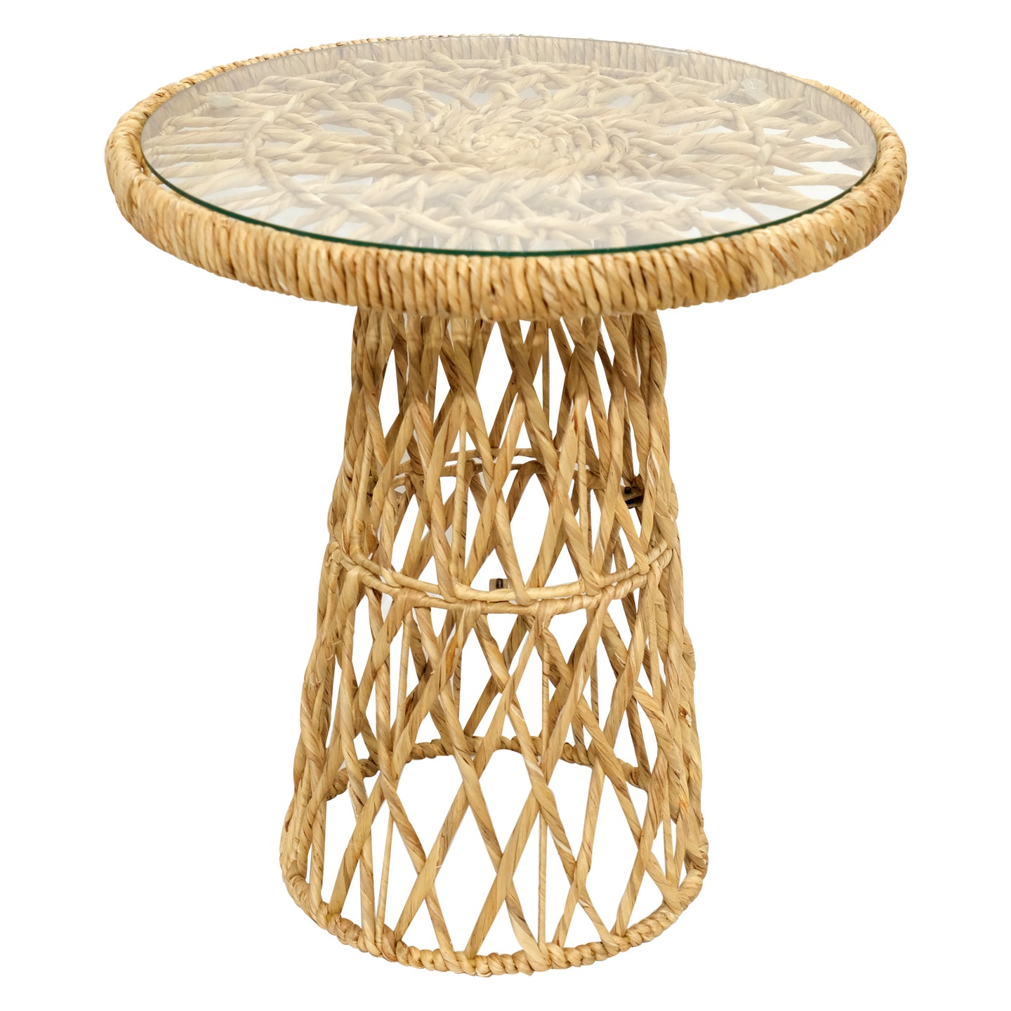 WH Accent Table with tempered glass