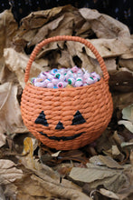 Load image into Gallery viewer, Water Hyacinth Pumpkin Candy Bowl with Handle
