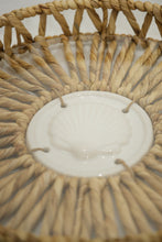 Load image into Gallery viewer, Twisted Water Hyacinth Round Tray with Handles
