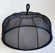 Load image into Gallery viewer, Black Mesh Food Cover with Water Hyacinth Frame
