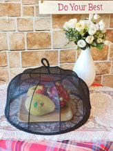 Load image into Gallery viewer, Black Mesh Food Cover with Water Hyacinth Frame

