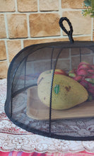 Load image into Gallery viewer, Black Mesh Food Cover with Water Hyacinth Frame
