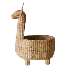 Load image into Gallery viewer, Handwoven Giraffe Basket – Natural Animal-shaped Storage Bin For Nursery Or Kids&#39; Room
