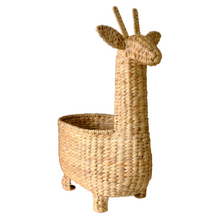 Load image into Gallery viewer, Handwoven Giraffe Basket – Natural Animal-shaped Storage Bin For Nursery Or Kids&#39; Room
