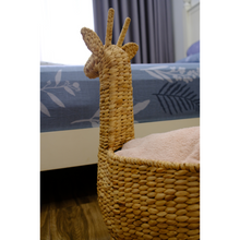 Load image into Gallery viewer, Handwoven Giraffe Basket – Natural Animal-shaped Storage Bin For Nursery Or Kids&#39; Room
