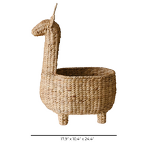 Load image into Gallery viewer, Handwoven Giraffe Basket – Natural Animal-shaped Storage Bin For Nursery Or Kids&#39; Room
