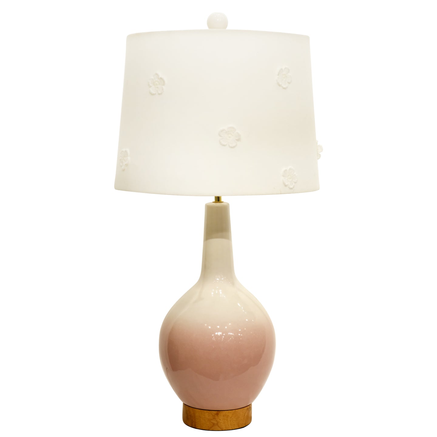 Ceramic Table Lamp/Fabric shade with UL standard