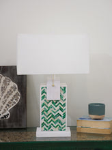 Load image into Gallery viewer, Wooden Table Lamp/Fabric shade with UL standard
