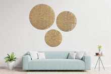 Load image into Gallery viewer, Natural Seagrass Circular Wall Decor 3 Piece Set
